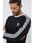 adidas Originals pamut hosszúujjú 3-Stripes Long Sleeve Tee fekete nyomott mintás - Pepit.hu