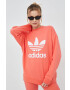 adidas Originals pamut melegítőfelső HE9537 narancssárga női nyomott mintás - Pepit.hu