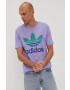 adidas Originals t-shirt lila férfi nyomott mintás - Pepit.hu