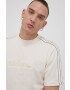 adidas Originals t-shirt krémszínű férfi sima - Pepit.hu