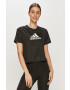 adidas t-shirt fekete férfi nyomott mintás - Pepit.hu