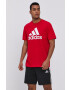 adidas t-shirt GK9124 piros férfi nyomott mintás - Pepit.hu