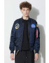 Alpha Industries bomber dzseki MA-1 VF NASA férfi sötétkék átmeneti - Pepit.hu