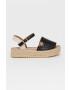 Answear Lab espadrilles Melissa fekete platformos - Pepit.hu