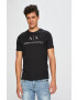 Armani Exchange t-shirt fekete férfi nyomott mintás - Pepit.hu