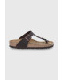 Birkenstock bőr flip-flop Gizeh barna női lapos talpú - Pepit.hu