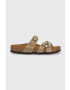 Birkenstock bőr papucs Franca barna női - Pepit.hu