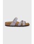 Birkenstock bőr papucs Franca SFB lila női 1024270 - Pepit.hu