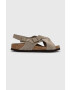 Birkenstock bőr szandál Tulum SFB bézs női 1024110 - Pepit.hu