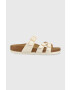 Birkenstock papucs Franca Rivet Logo bézs női 1024036 - Pepit.hu