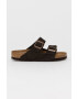 Birkenstock papucs velúrból barna női - Pepit.hu