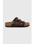 Birkenstock papucs velúrból FLORIDA barna női 53901 - Pepit.hu