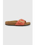 Birkenstock papucs velúrból Madrid narancssárga női 1025407 - Pepit.hu