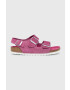 Birkenstock velúr szandál Milano Suede ezüst női 1024233 - Pepit.hu