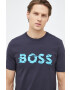 Boss Green BOSS t-shirt lila férfi nyomott mintás - Pepit.hu