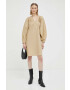 By Malene Birger pamut ruha bézs mini oversize - Pepit.hu