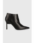 Calvin Klein bőr csizma WRAP STILETTO ANKLE fekete női tűsarkú HW0HW01600 - Pepit.hu