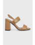 Calvin Klein bőr szandál BLOCK HL SANDAL 85HH W/HW fehér HW0HW01486 - Pepit.hu