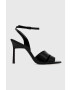 Calvin Klein bőr szandál GEO STIL SANDAL 90HH fekete HW0HW01462 - Pepit.hu