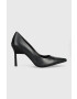 Calvin Klein bőr tűsarkú WRAP STIL CLASSIC PUMP 90-PEARL fekete HW0HW01734 - Pepit.hu