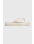 Calvin Klein flip-flop FLATFORM FLIP FLOP W/HW bézs női platformos HW0HW01503 - Pepit.hu