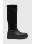 Calvin Klein gumicsizma Rain Boot Wedge High fekete női - Pepit.hu