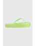 Calvin Klein Jeans flip-flop FLATFORM FLIPFLOP zöld női platformos YW0YW00993 - Pepit.hu