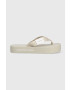 Calvin Klein Jeans flip-flop FLATFORM FLIPFLOP bézs női platformos YW0YW00993 - Pepit.hu