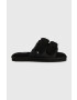 Calvin Klein Jeans papucs HOME SLIDE VELCRO SHEARLING fekete YW0YW00861 - Pepit.hu