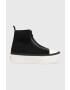 Calvin Klein Jeans sportcipő Cupsole Flatform Mid Zip fekete női - Pepit.hu