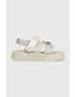 Calvin Klein Jeans szandál PREFRESATO SANDAL BADGE zöld női platformos YW0YW00967 - Pepit.hu