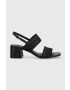 Calvin Klein szandál SQUARED BLK HL SANDAL 45 HE fekete HW0HW01635 - Pepit.hu