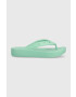 Crocs flip-flop Classic Platform Flip türkiz női platformos 207714 - Pepit.hu