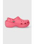 Crocs papucs Classic Platform Clog rózsaszín női platformos 206750 - Pepit.hu