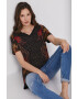 Desigual t-shirt fekete - Pepit.hu