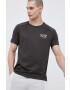 EA7 Emporio Armani t-shirt barna férfi mintás - Pepit.hu