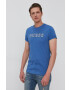 Guess t-shirt kék férfi sima - Pepit.hu