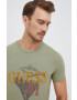 Guess t-shirt zöld férfi nyomott mintás - Pepit.hu