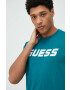 Guess t-shirt sötétkék férfi nyomott mintás - Pepit.hu