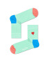 Happy Socks Zokni Embroidery Heart Half Crew - Pepit.hu