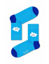 Happy Socks zokni Light Blue Cloud 1/2 Crew türkiz - Pepit.hu