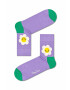 Happy Socks zokni Light Purple Smiley Daisy 1/2 lila - Pepit.hu