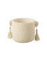 J-Line virágcserép Tassel Ceramic Cream Small - Pepit.hu