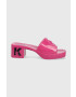 Karl Lagerfeld papucs Jelly Blok Heel - Pepit.hu