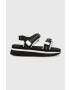 Karl Lagerfeld szandál VELOCITA WEDGE KC fekete női platformos KL81905 - Pepit.hu