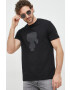 Karl Lagerfeld t-shirt fekete férfi nyomott mintás - Pepit.hu