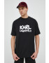 Karl Lagerfeld t-shirt fekete férfi nyomott mintás - Pepit.hu