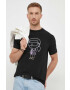 Karl Lagerfeld t-shirt fekete férfi nyomott mintás - Pepit.hu