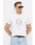 Karl Lagerfeld t-shirt fehér férfi nyomott mintás - Pepit.hu