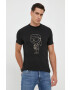 Karl Lagerfeld t-shirt fekete férfi nyomott mintás - Pepit.hu